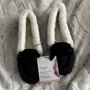Jessica Simpson Black and White Women's Slippers